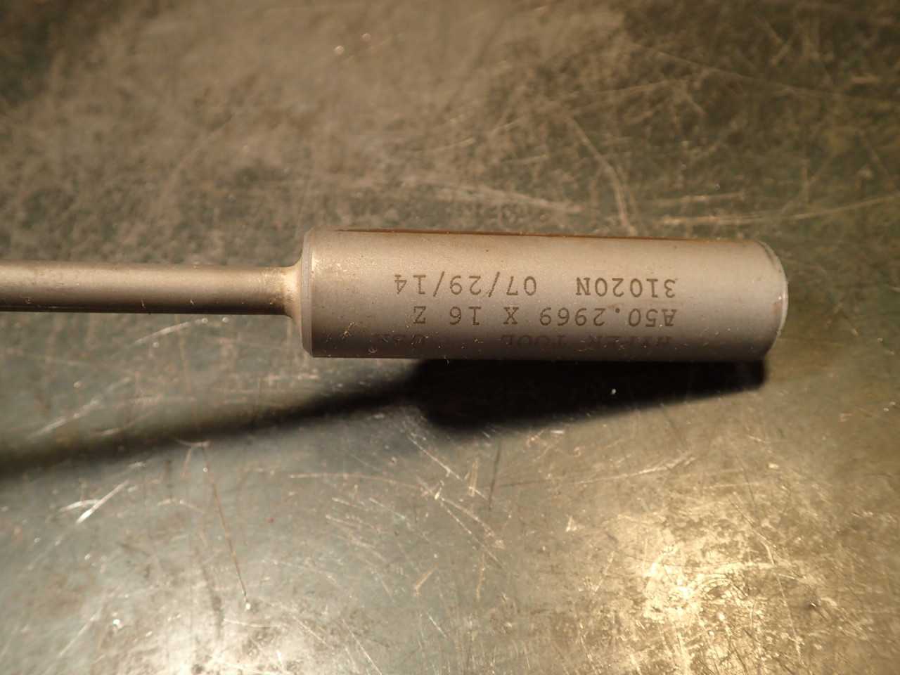 Hyper Tool 19/64"+ .2969" x 16" OAL Coolant Deep Hole Gun Drill: Carbide Tipped - MACHINE TOOLING