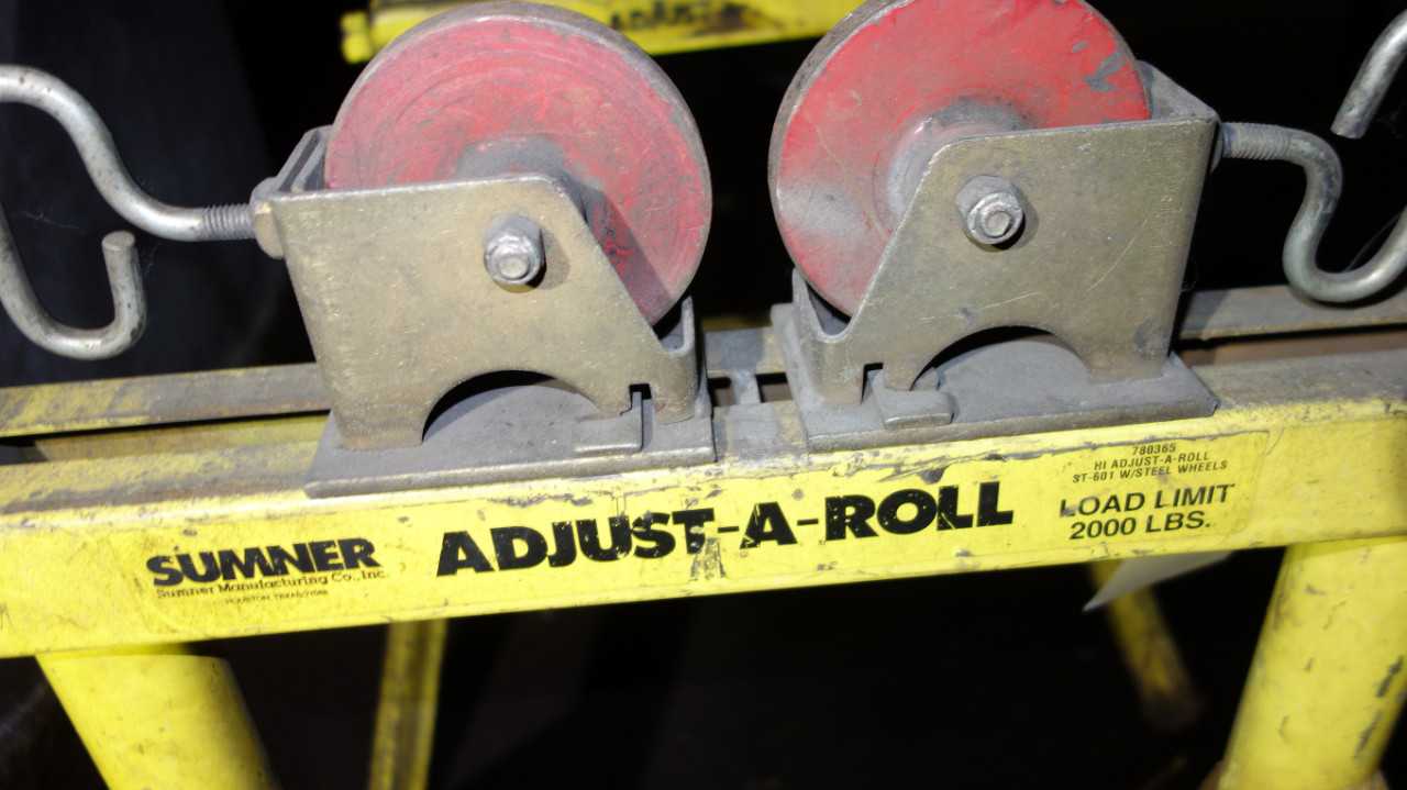 SUMNER ADJUST-A-ROLL WELDING PIPE STAND 2000LB - WELDING EQUIPMENT