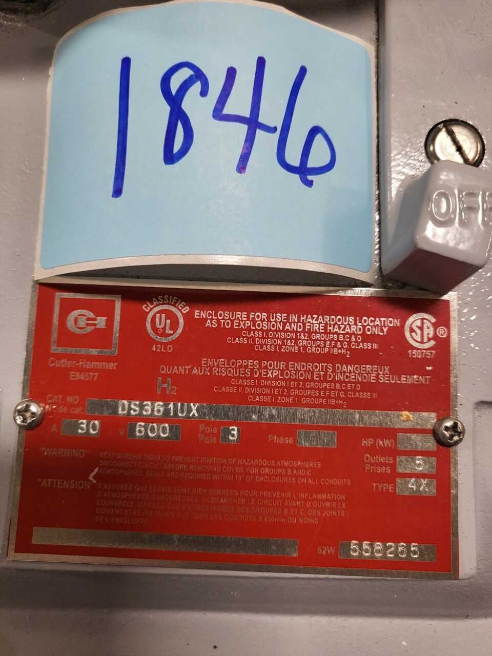 Eaton Safety Switch - ELECTRICAL COMPONENTS