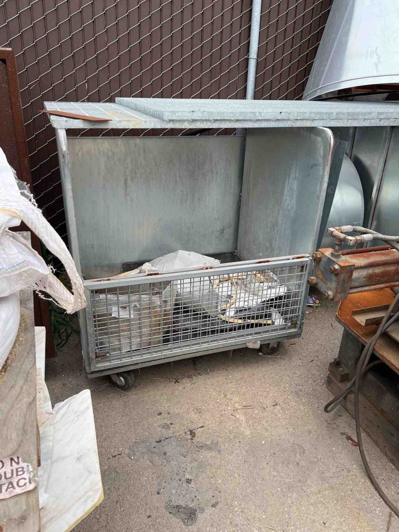 Lot of 7 Aluminum Cage Carts - ROLLING CARTS