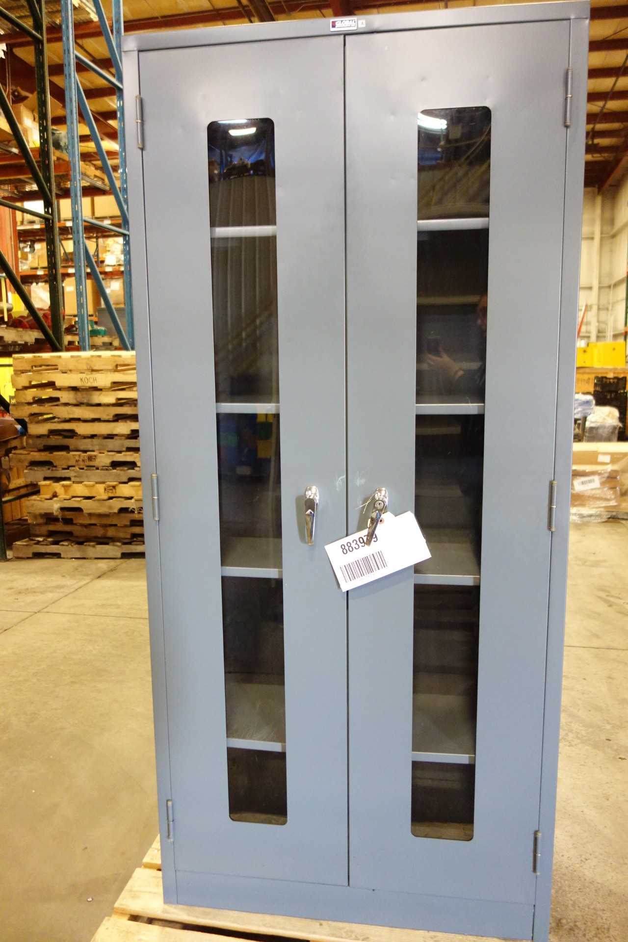 GLOBAL INDUSTRIAL CLEAR VIEW STORAGE CABINET - TOOL STORAGE