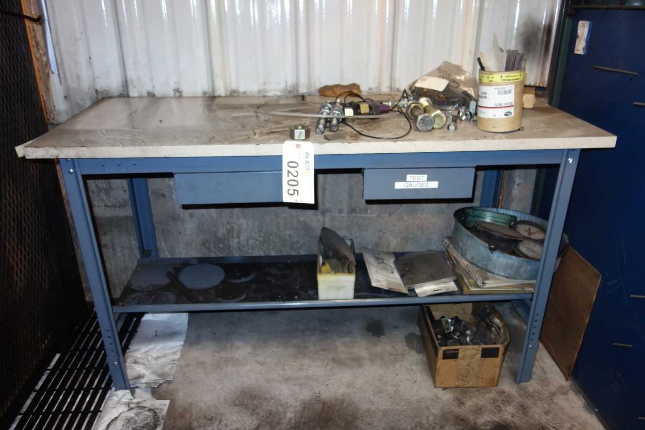PROFESSIONAL WOOD TOP STEEL WORK TABLE - PLANT & FACILITY