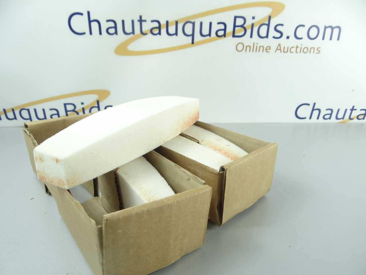 Lot of 4 NEW White Abrasive Mold Boat Stones 60 Grit - GRINDING WHEELS & ABRASIVES