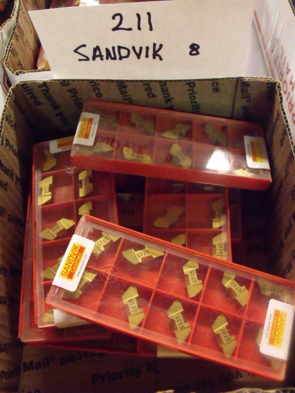 New Sandvik carbide Inserts 8 Boxes - MACHINE TOOLING