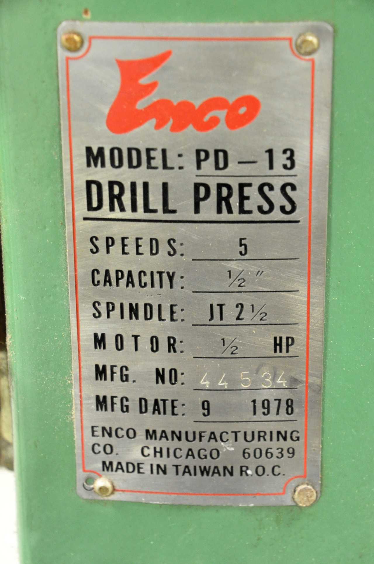 Enco Bench Top Drill Press - UPRIGHT DRILL PRESSES