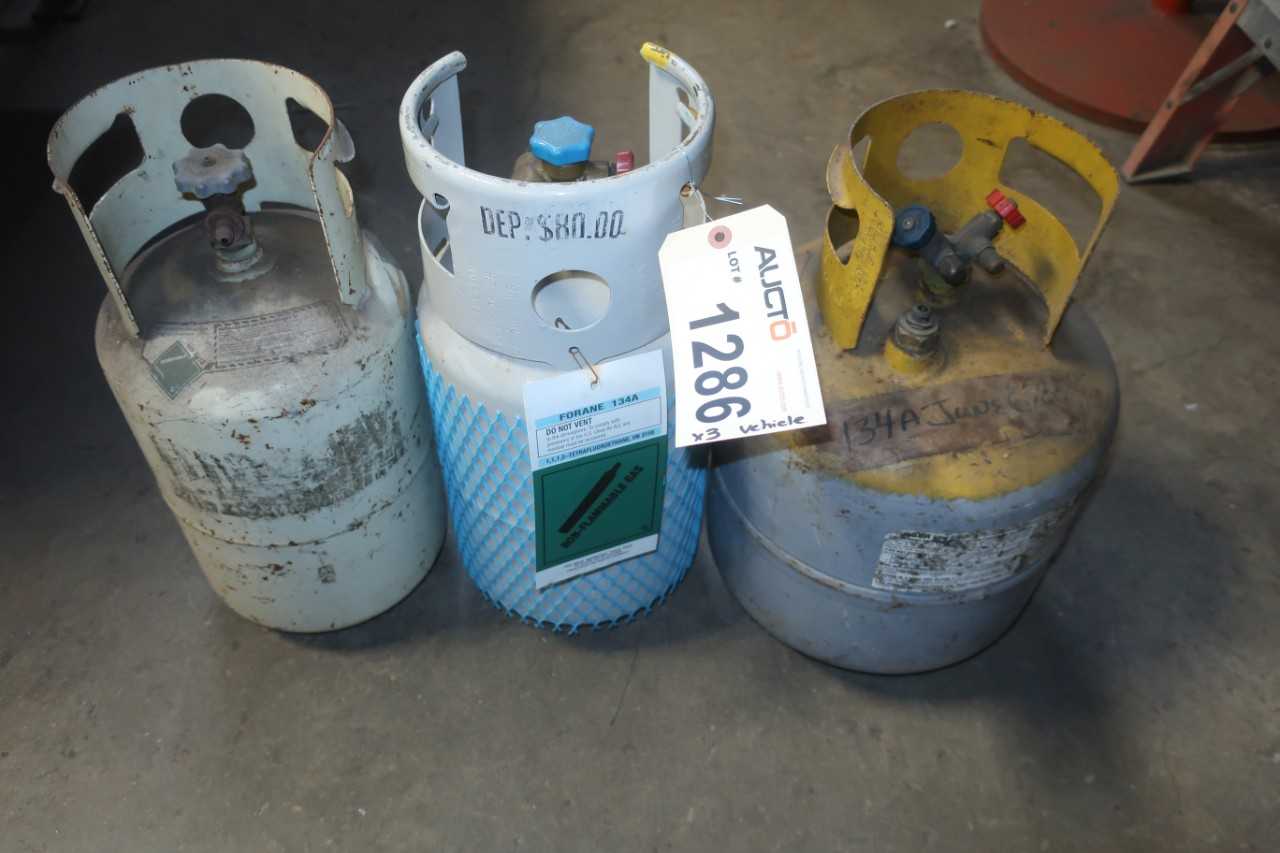 LOT OF 3 134A REFRIGERANT TANKS - INDUSTRIAL PARTS
