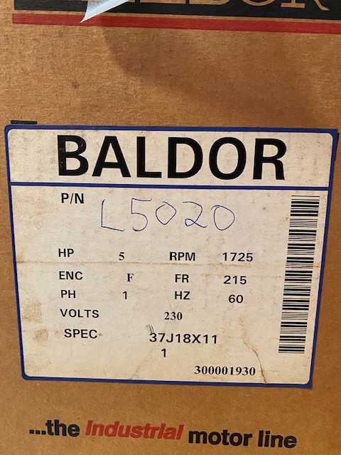 Lot of 2 Baldor AC Motors - Refurbished in Original Box - Pulled from Tool Crib - ELECTRIC MOTORS