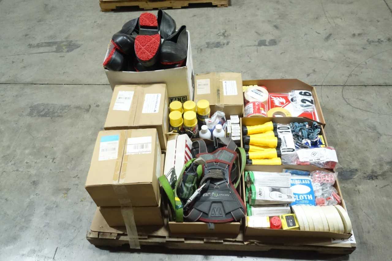 PALLET OF SAFETY SUPPLIES - SAFETY EQUIPMENT