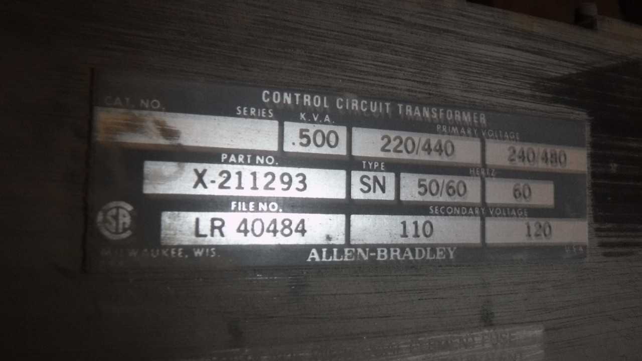 Lot of 5 Transformers - CONTROL TRANSFORMERS