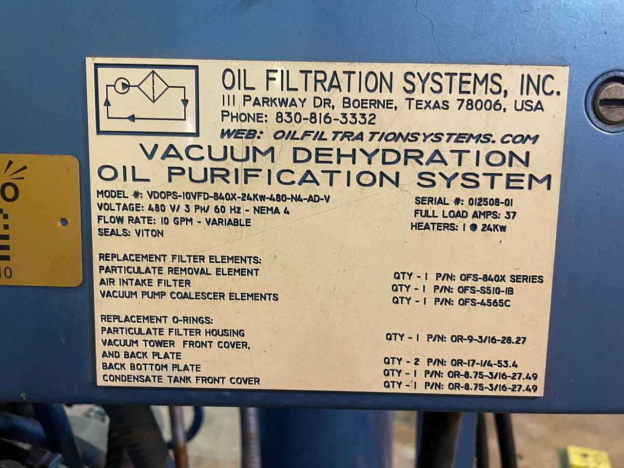 Oil Purification System - MISCELLANEOUS