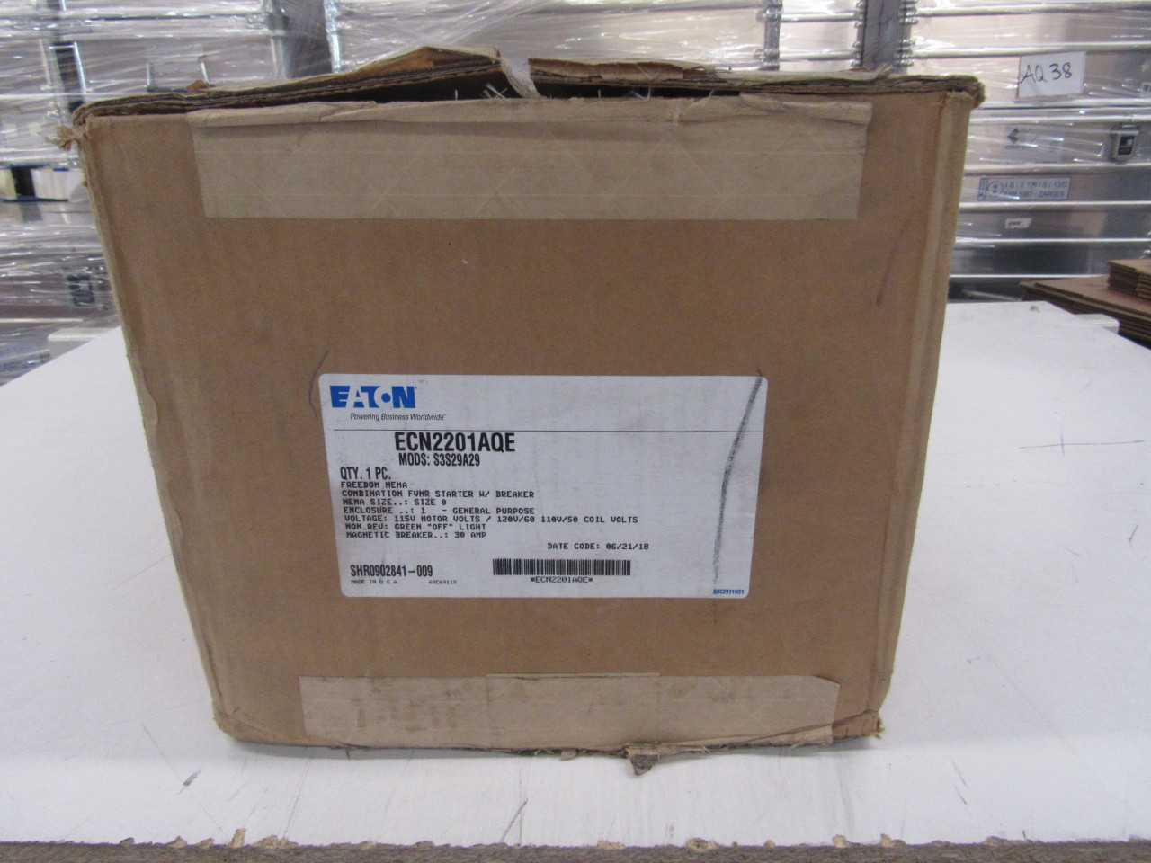 Lot of Quantity 1x ECN2201AQE Starter Enclosure - MOTOR STARTERS