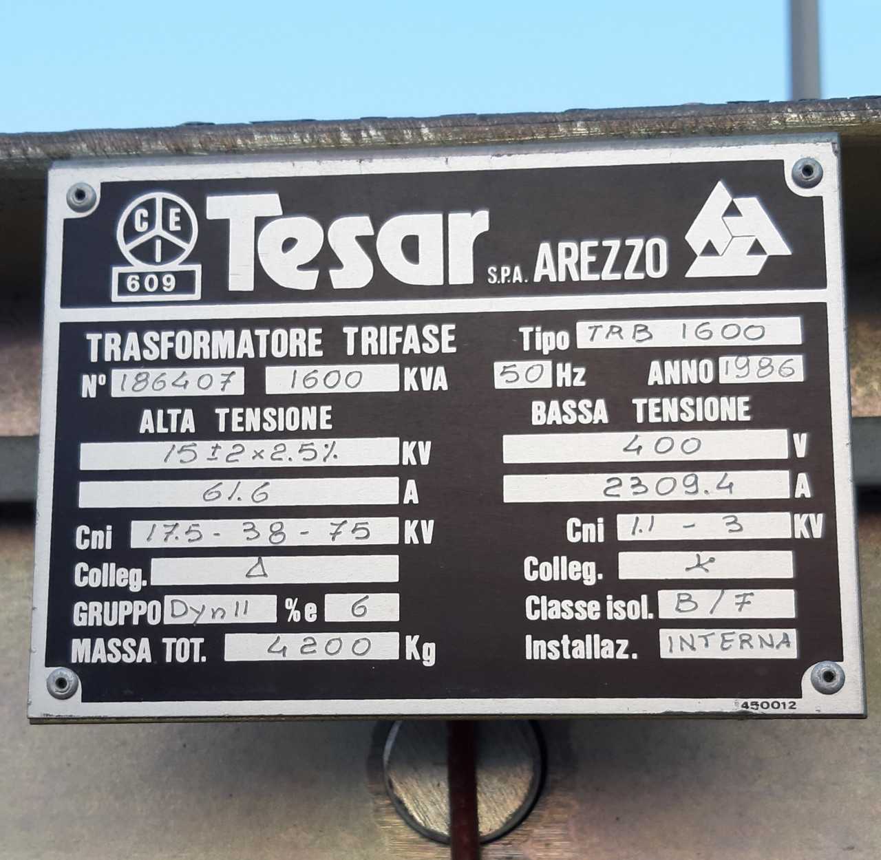1 used electrical transformer - CONTROL TRANSFORMERS