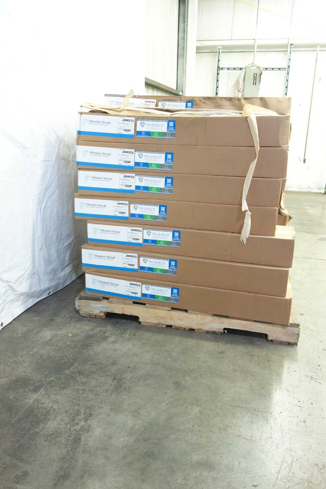 PALLET OF JONELL SYSTEMS 26350 TRI-SHIELD FILTERS - HYDRAULIC POWER UNIT