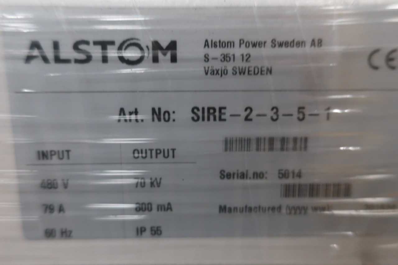 ALSTOM SIR4_2-3-5-1 PRECIPITATOR RECTIFIER 480V - PROCESS EQUIPMENT