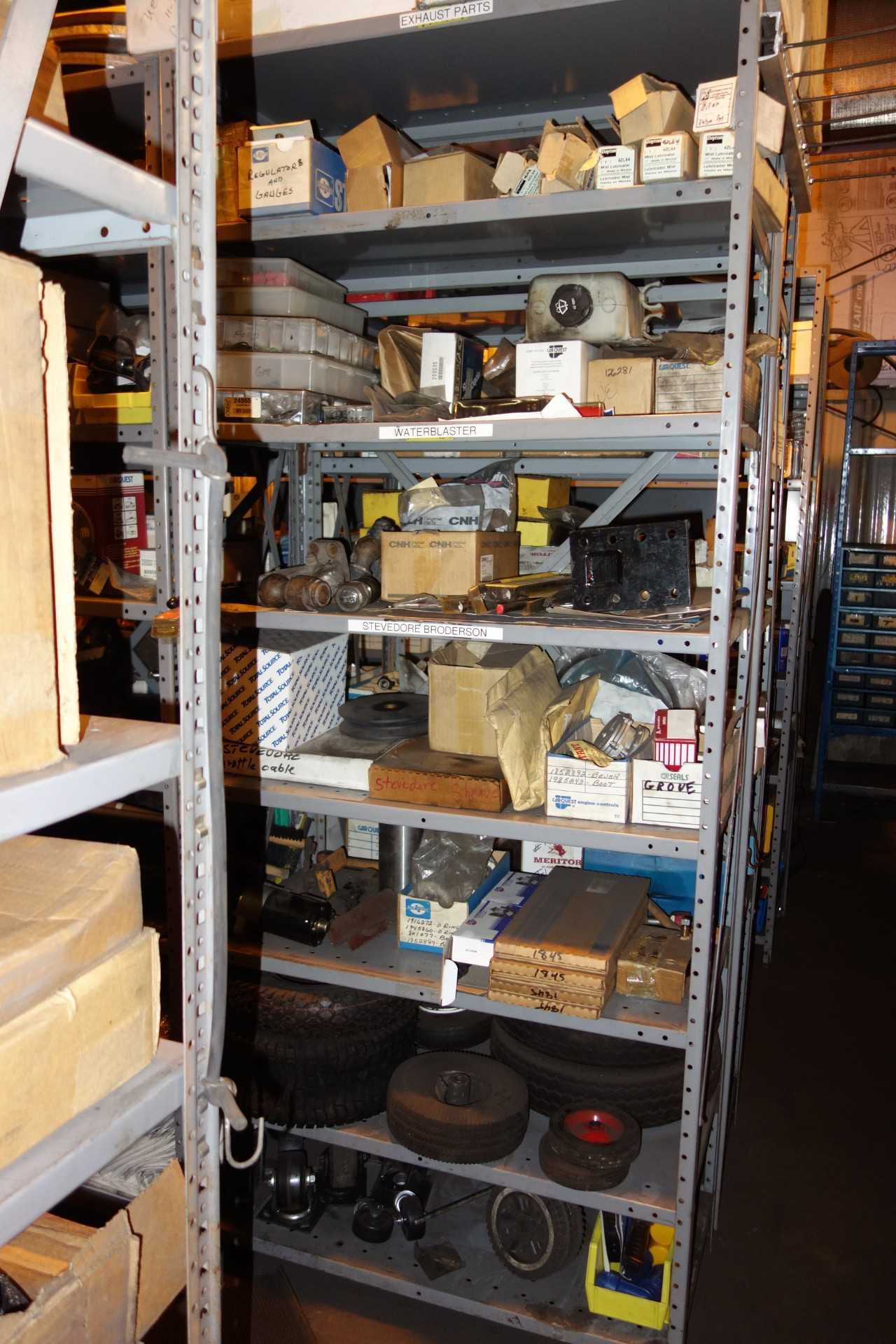 CONTENTS OF 3 SHELVING, AUTOMOTIVE KITS - SHELVING
