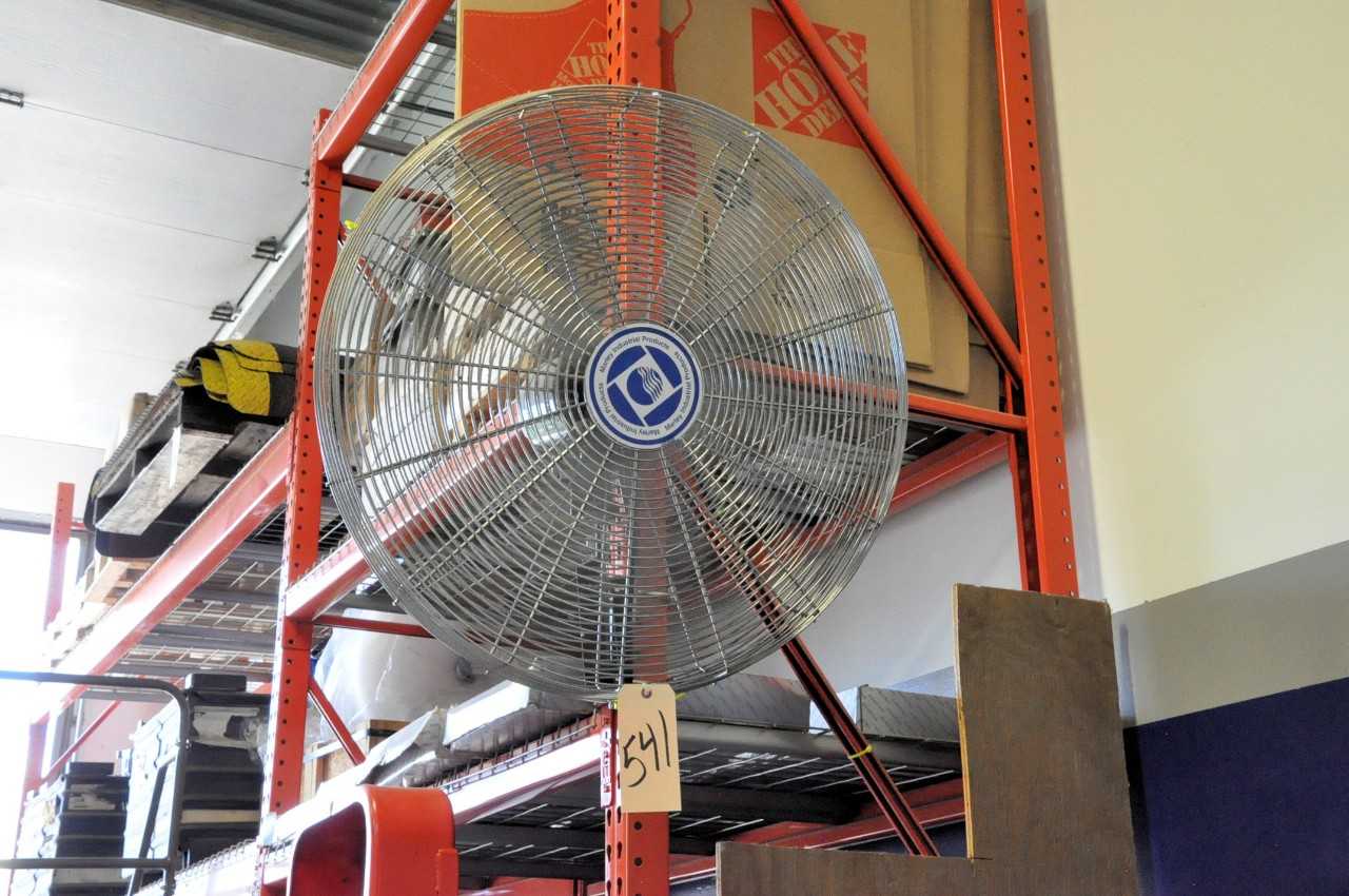 Lot-(3) Marley 24" Post Mounted Shop Fans - TEMPERATURE CONTROL COMPONENTS