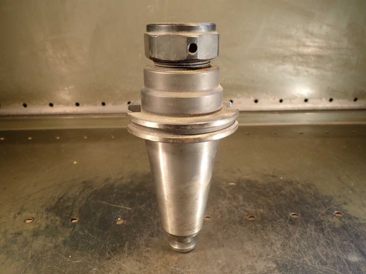 Parlec C5-10SC4 100-PG Single Angle Collet Chuck 3-1/2" Proj TG-100 CAT-50 Shank - MACHINE TOOLING