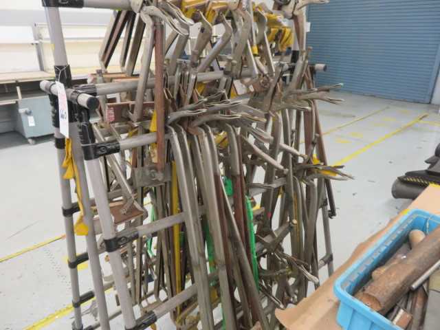 Rack of Vice Grip Clamps - MISCELLANEOUS