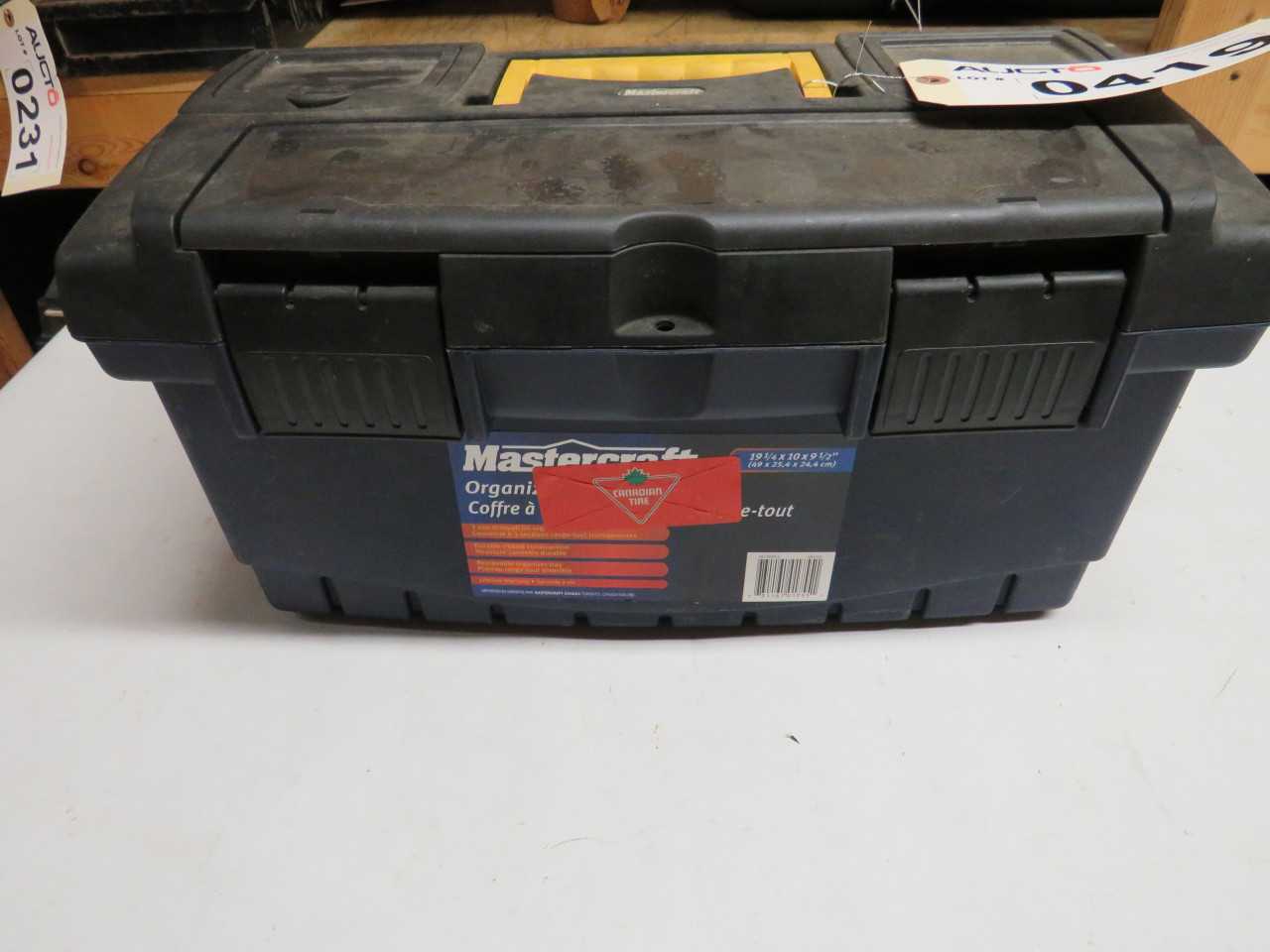 MASTERCRAFT TOOL BOX WITH SAFETY SUPPLIES - TOOL STORAGE