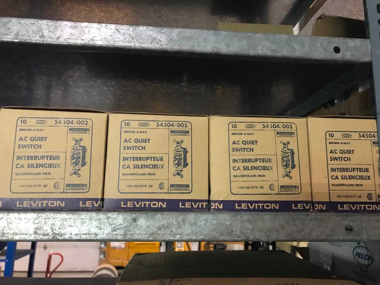 LEVITON AC QUIET SWITCH ( QTY 76) - ELECTRICAL COMPONENTS