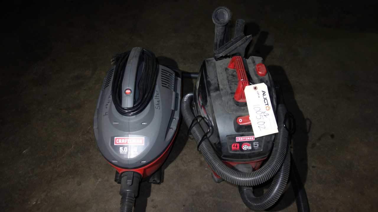 LOT OF 2 CRAFTSMAN SHOP VACS - MISCELLANEOUS