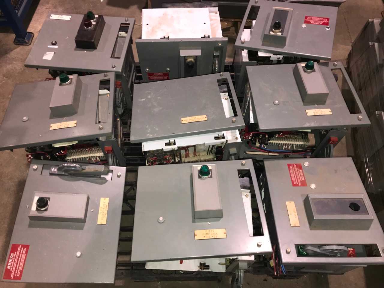 ALLEN BRADLEY MCC BUCKET SIZE 2 STARTER 50A BREAKER (QTY 9) - CIRCUIT BREAKERS