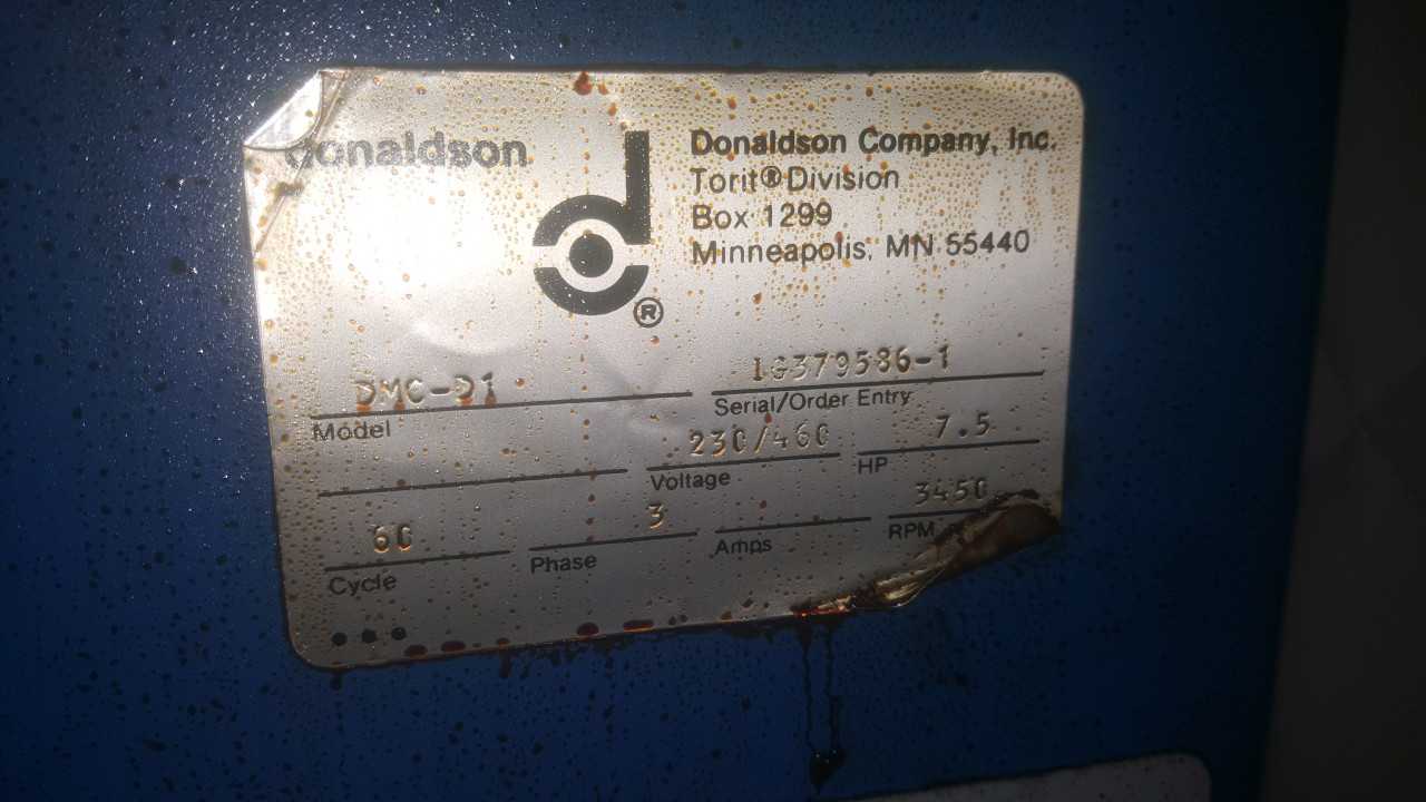 Donaldson Torit DMC-D1 mist collector - DUST COLLECTOR