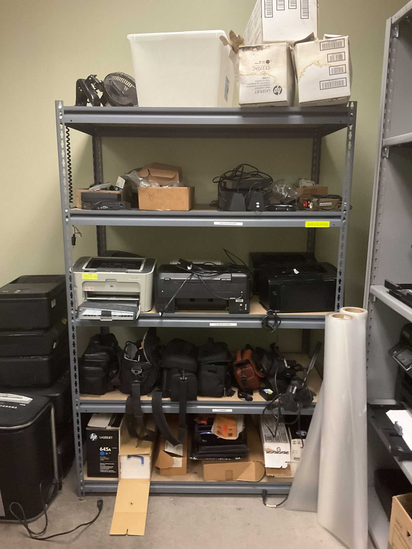ASSORTED OFFICE EQUIPMENT - ELECTRICAL COMPONENTS