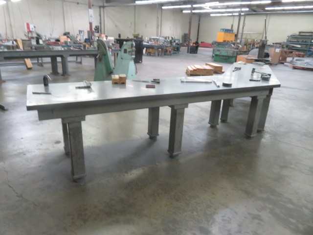 264" L  X 36" W X 2" Thick X 36" H Steel Table - MISCELLANEOUS