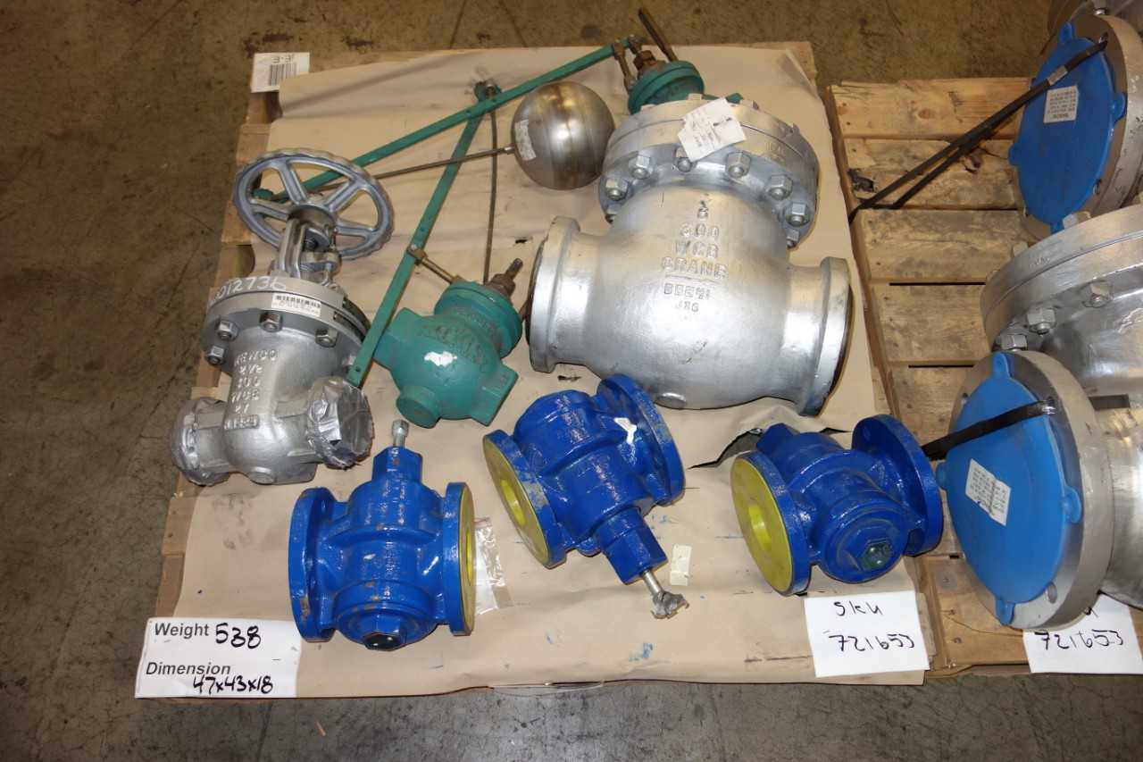2 PALLETS OF ASSORTED VALVES- KECKLEY, HATTERSLEY, VELAN - VALVES