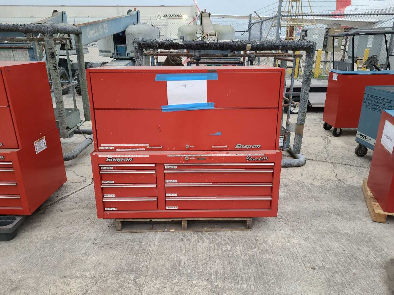 2 snap-on tool cribs (1 two drawer and 1 six drawer) (Lot 2586579) San Antonio, TX - TOOL STORAGE
