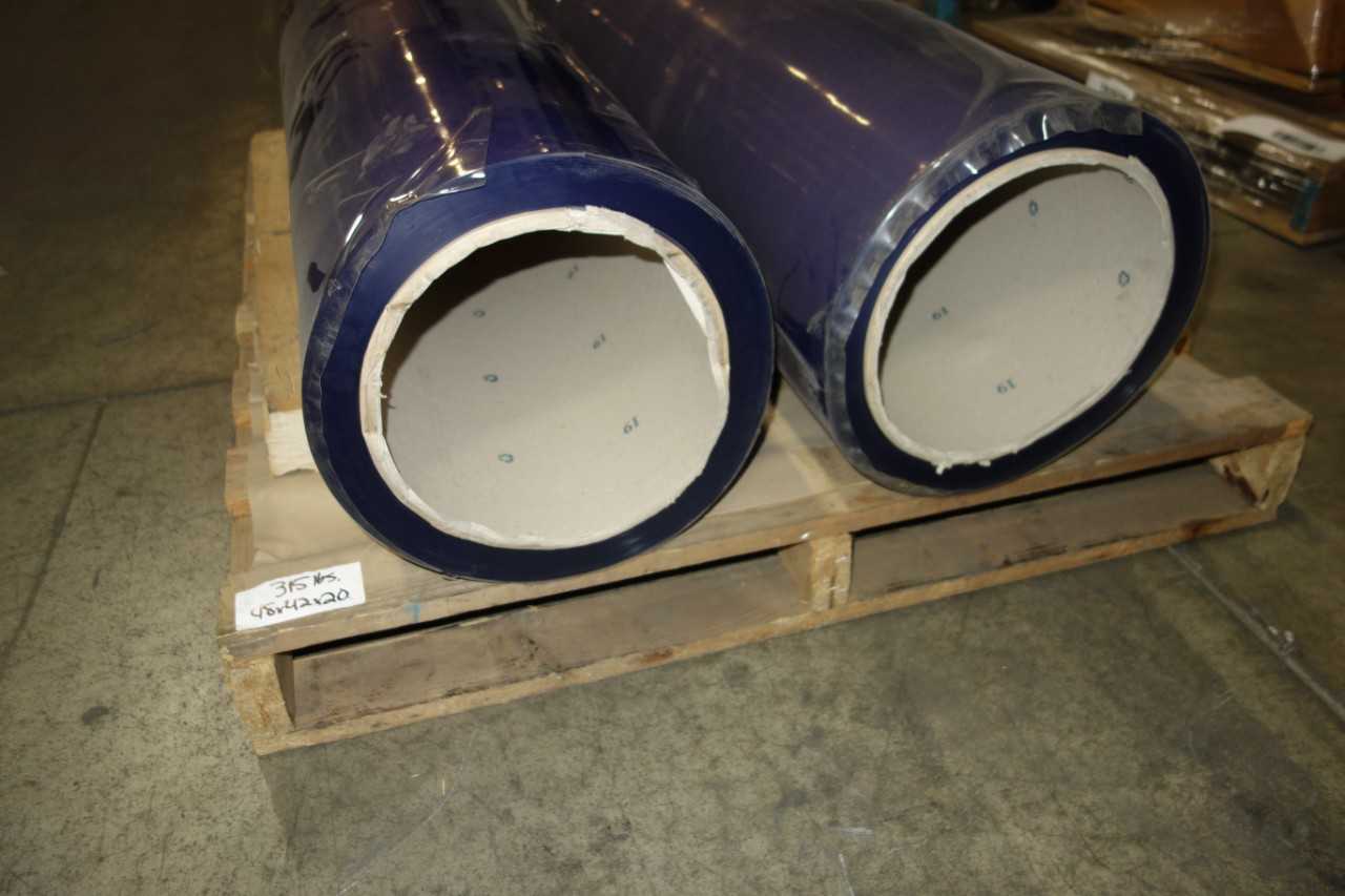 2 ROLLS OF STANDARD SMOOTH PALSTIC FILM - CONSTRUCTION
