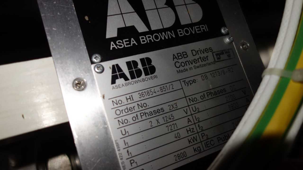 LOT OF 2 ABB DB 12T3/6-R2 RECTIFIER DRIVE CONVERTERS 361854-851/1 - MOTOR DRIVES
