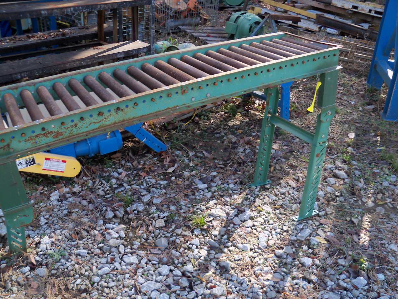 Roller Conveyor 6 feet length x 20 inches wide x 42 inches tall - CONVEYORS