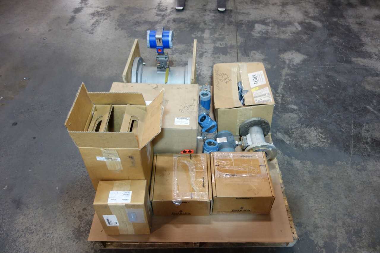 1 PALLET OF ASSORTED FLOW METERS, SENSORS, TRANSMITTERS - INSTRUMENTATION