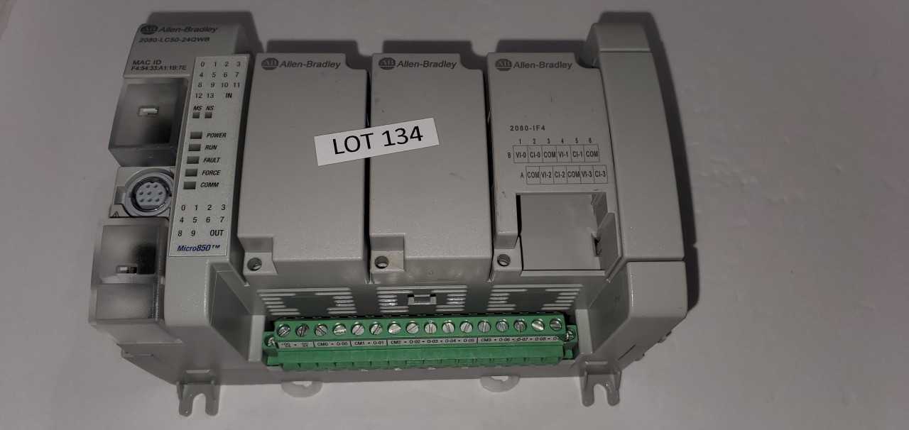 Allen Bradley Micro 850  2080-LC50-24QWB PLC - AUTOMATION & CONTROLS