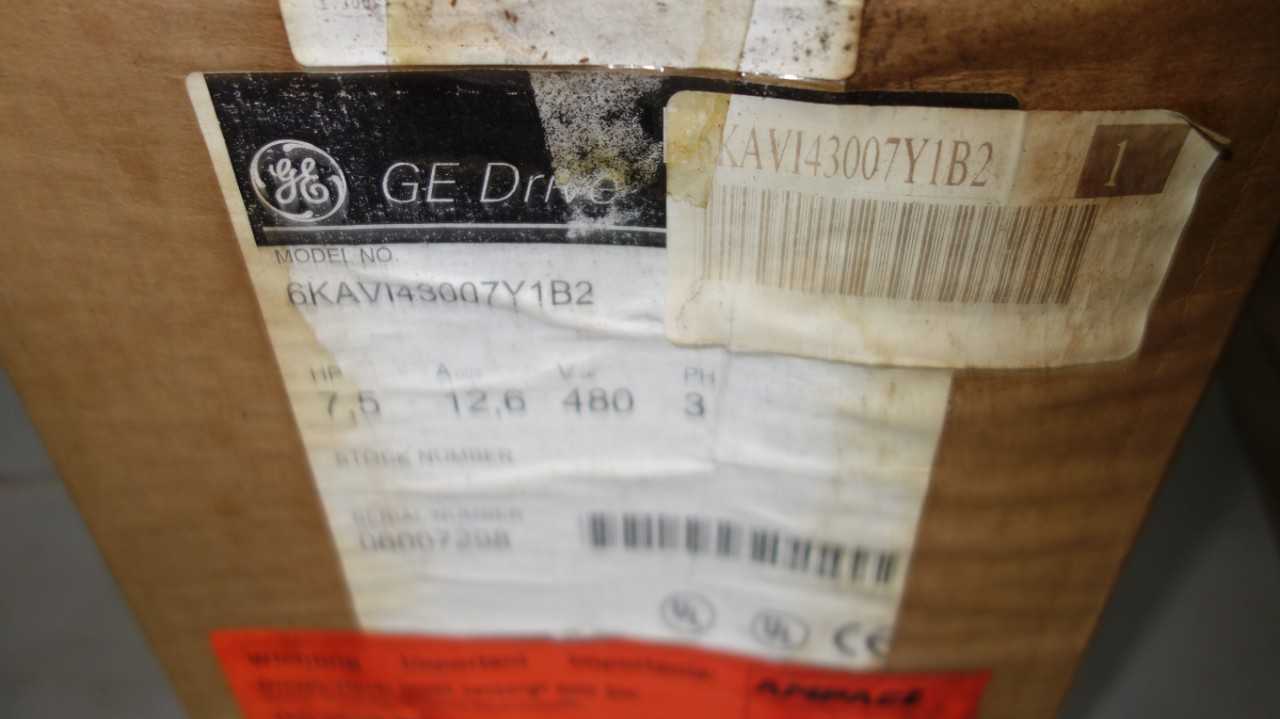 GE 6KAVI43007Y1B2 AV-300I 7.5HP DRIVE - ELECTRIC MOTORS