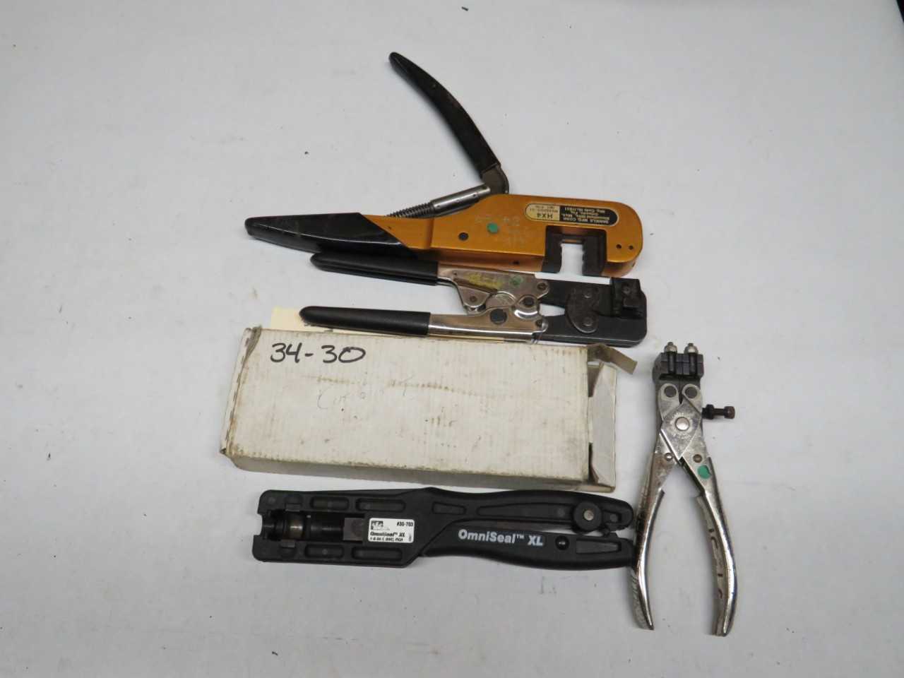 LOT OF ASSORTED CRIMPING TOOLS - ELECTRIC POWER TOOLS