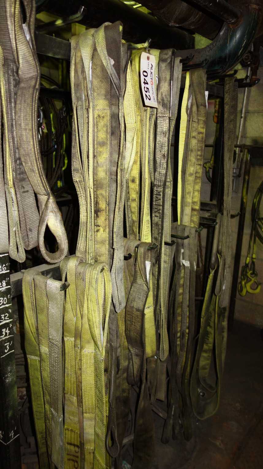 LOT OF ROPE SLINGS 1 IN TO 3 IN - HAND TOOLS