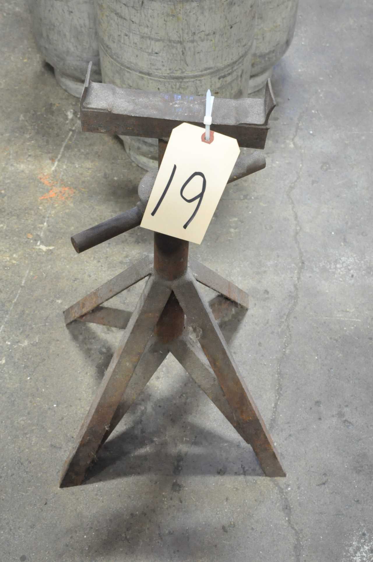 Adjustable Height Steel Stock Stand - 