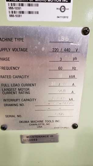 1991 Okuma LB-15 CNC Turning Center - CNC MACHINING CENTERS