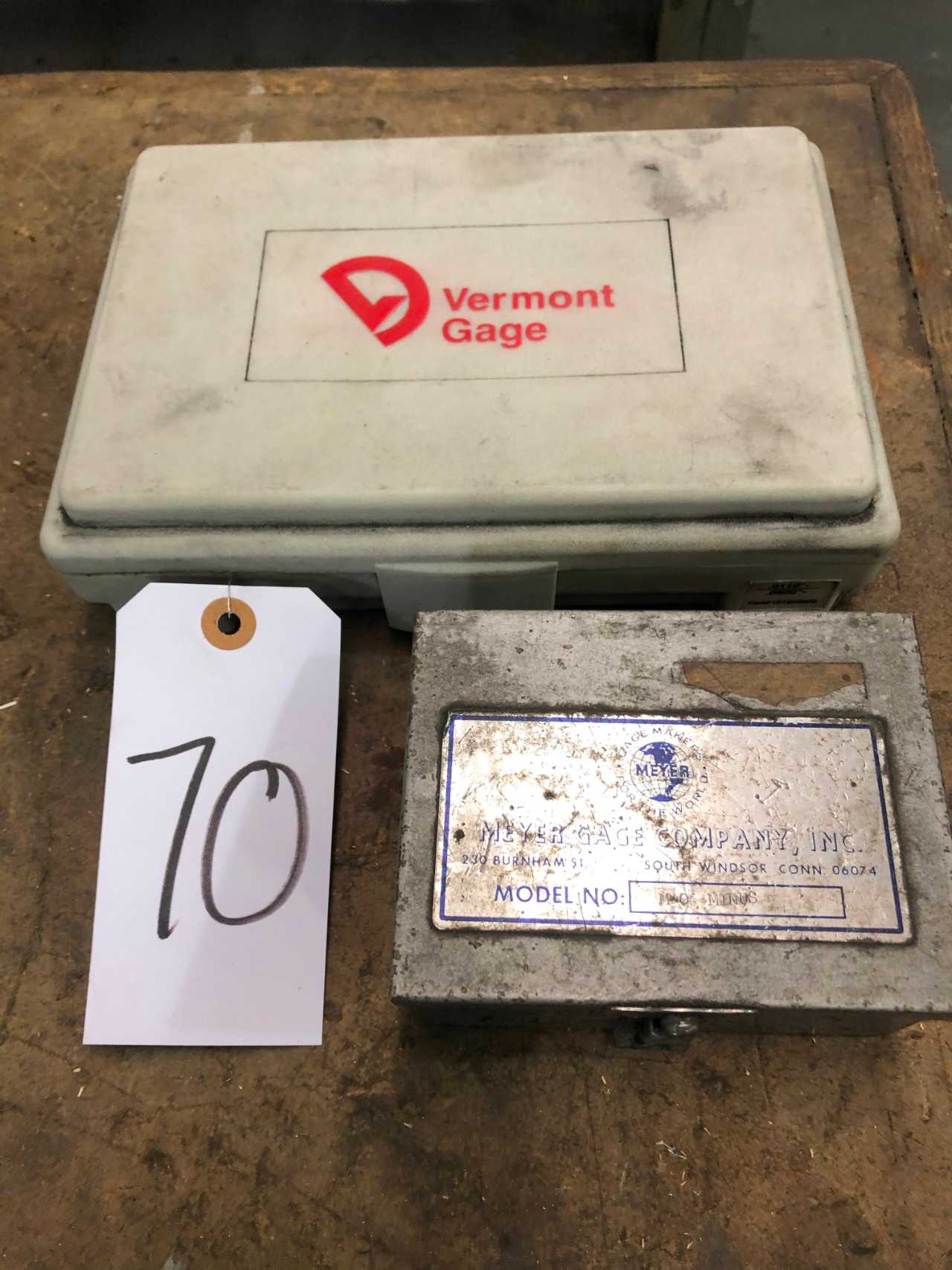 2-Boxes, Vermont Pin Gages & Meyer Gages Pins - ELECTRIC POWER TOOLS