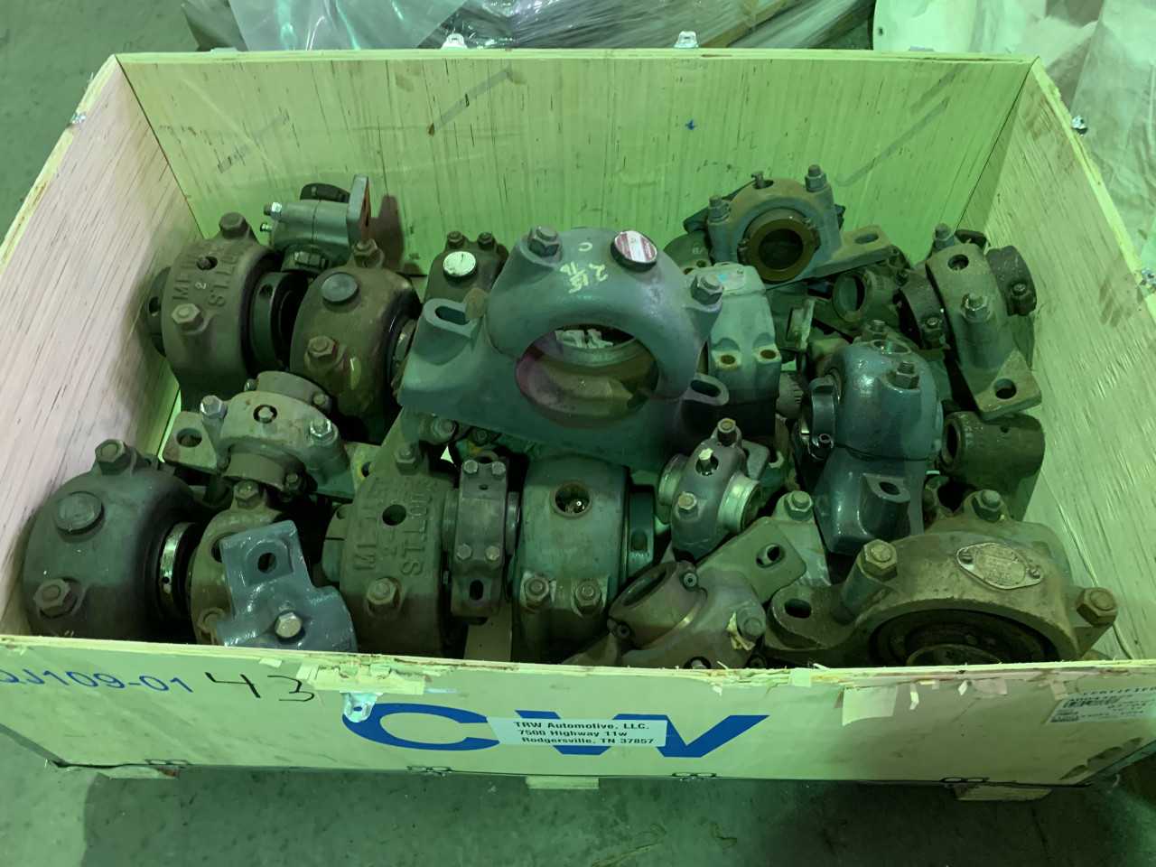 CRATE OF DODGE PILLOW BLOCK BEARINGS VARIOUS SIZES - BEARINGS