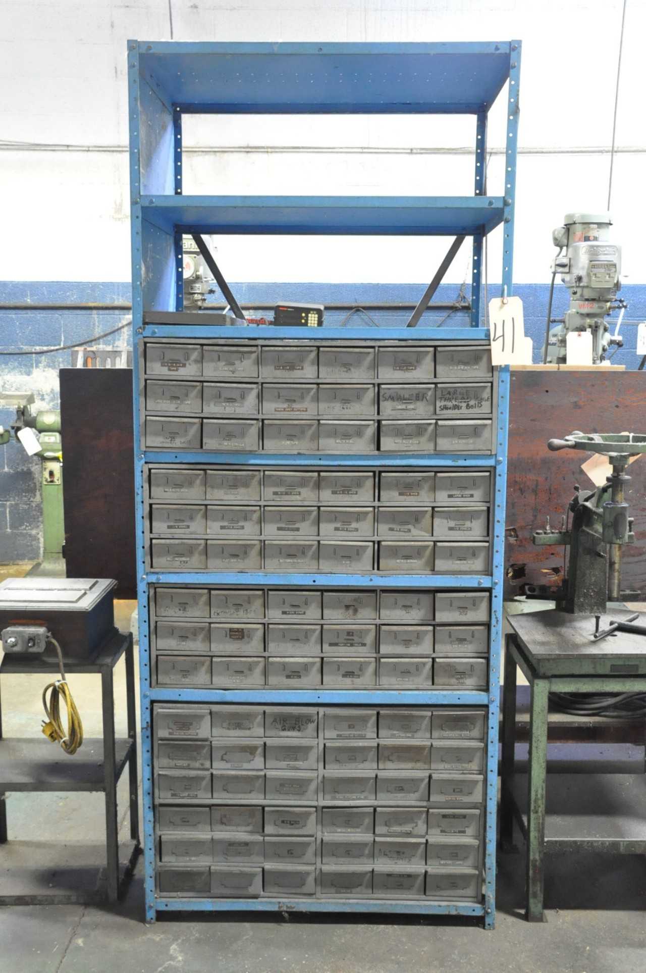5 Organizer Bin Cabinet Drawer Cabinet with 1 Section Shelving - TOOL STORAGE