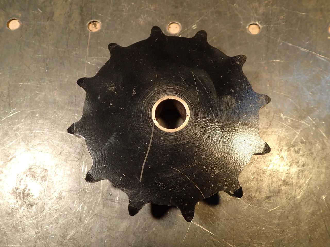 H922 Type B 5/16 in Wide B504 Block Chain Sprocket: 12 Teeth, 5/8 Bronze Bushing - ROLLER CHAIN