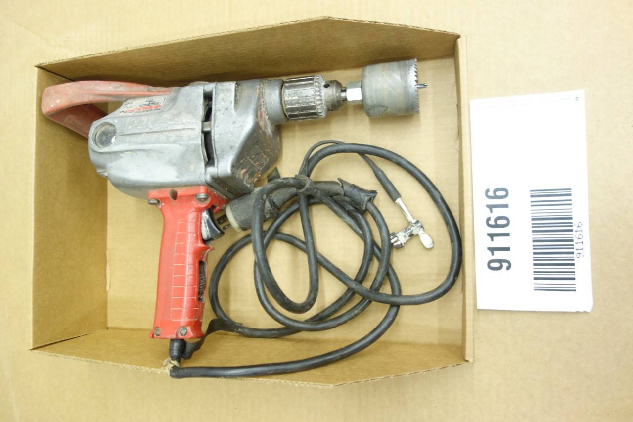 Buy MILWAUKEE 1660 1 HEAVY DUTY ELECTRIC DRILL Lot 911616 on the