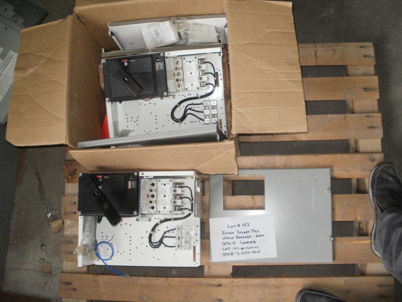 EATON SMART MCC 15 AMP BREAKERS ( QTY. 2 ) - MOTOR CONTROL CENTERS