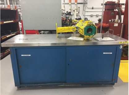 Stanley Vidmar Work Bench with Steel Top - TOOL STORAGE
