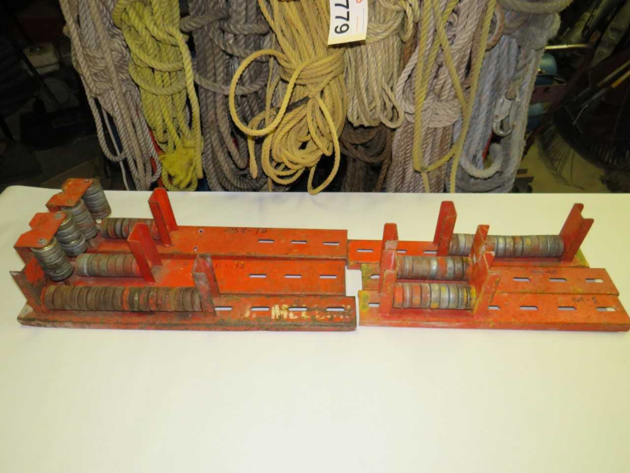LOT OF 6 ASSORTED 6" TO 12" FIXED TRAY ROLLER - TRAILER MOUNTED EQUIPMENT
