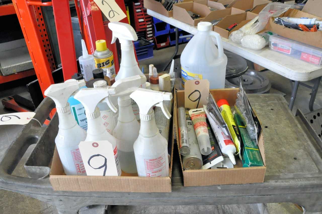 Lot-Squirt Bottle Cleaning Products, Caulk, and Adhesive Products in (2) Boxes - HAND TOOLS